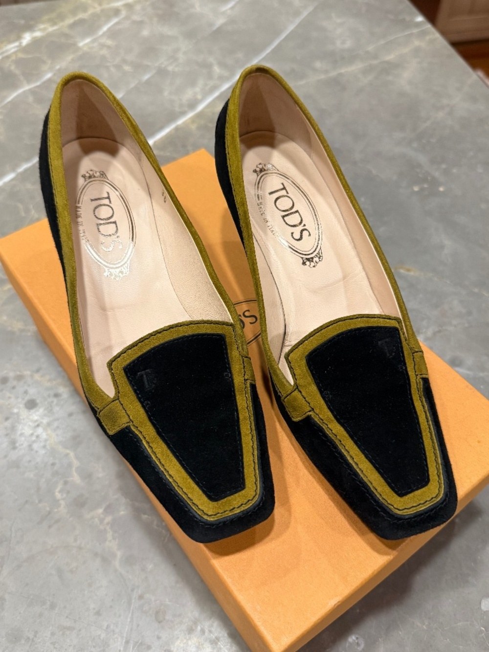 Tod's Billie Suede Pumps, Size 36